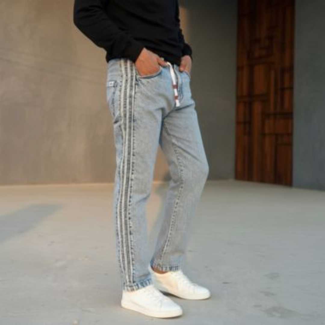 ICE,BULE,DENIM,JOGGER,BAGGY,PANT,CODE